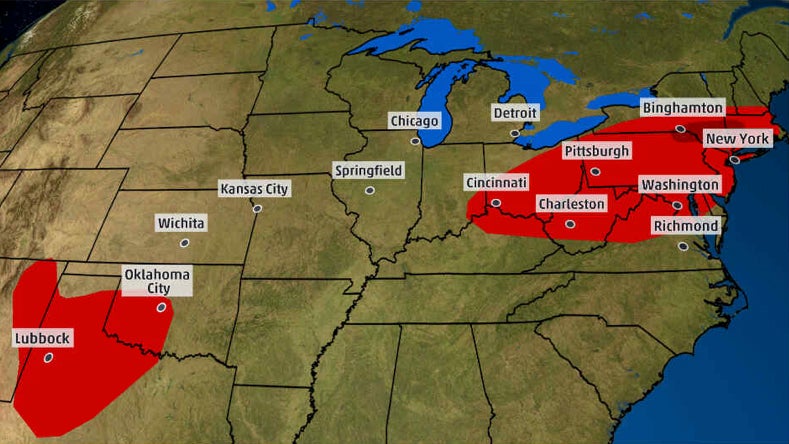 Severe Storms With Damaging Winds, Large Hail From the Plains to Northeast Early This Week, But May's Tornado Lull Continues