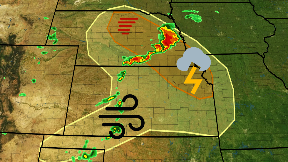 Severe Weather Threat In The Plains Tonight