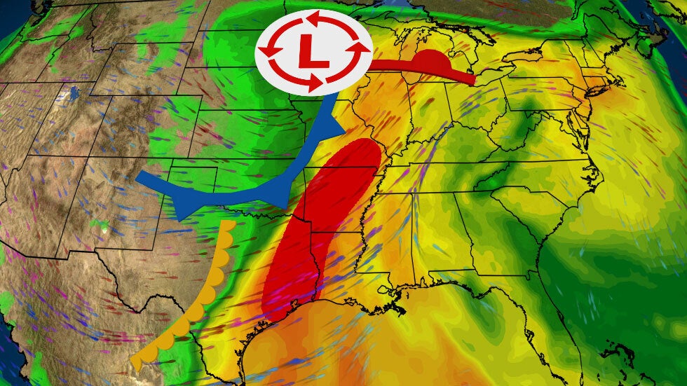Threat Of Severe Storms, Including Tornadoes, Slides East