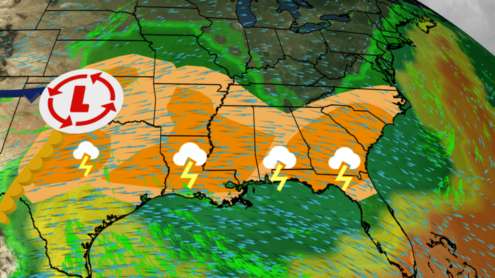 Days Of Severe Weather Chances Across The South | Weather.com