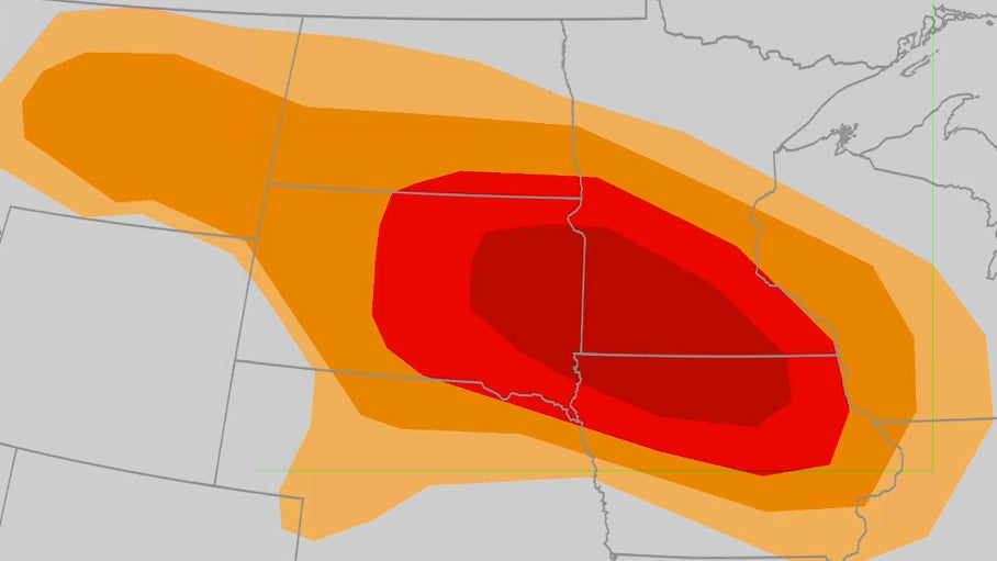 Derecho Likely To Strike Northern Plains Monday; Widespread Wind Damage, Tornadoes Possible