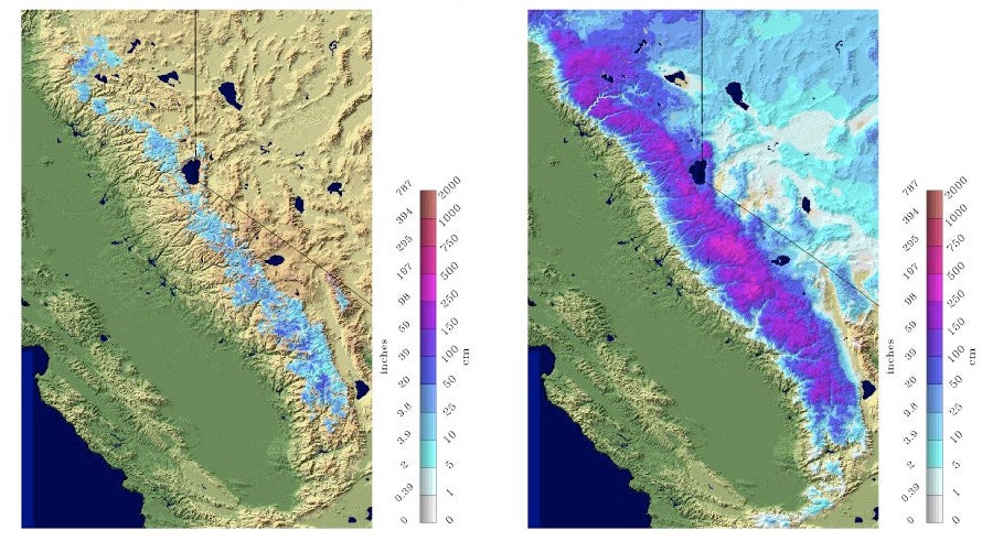 Sierra Nevada Snowfall: Amazing Turnaround