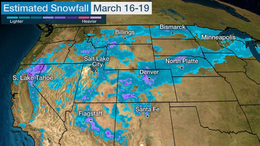 Winter Storm Brought Snow and Gusty Winds to the Plains, Upper Midwest ...