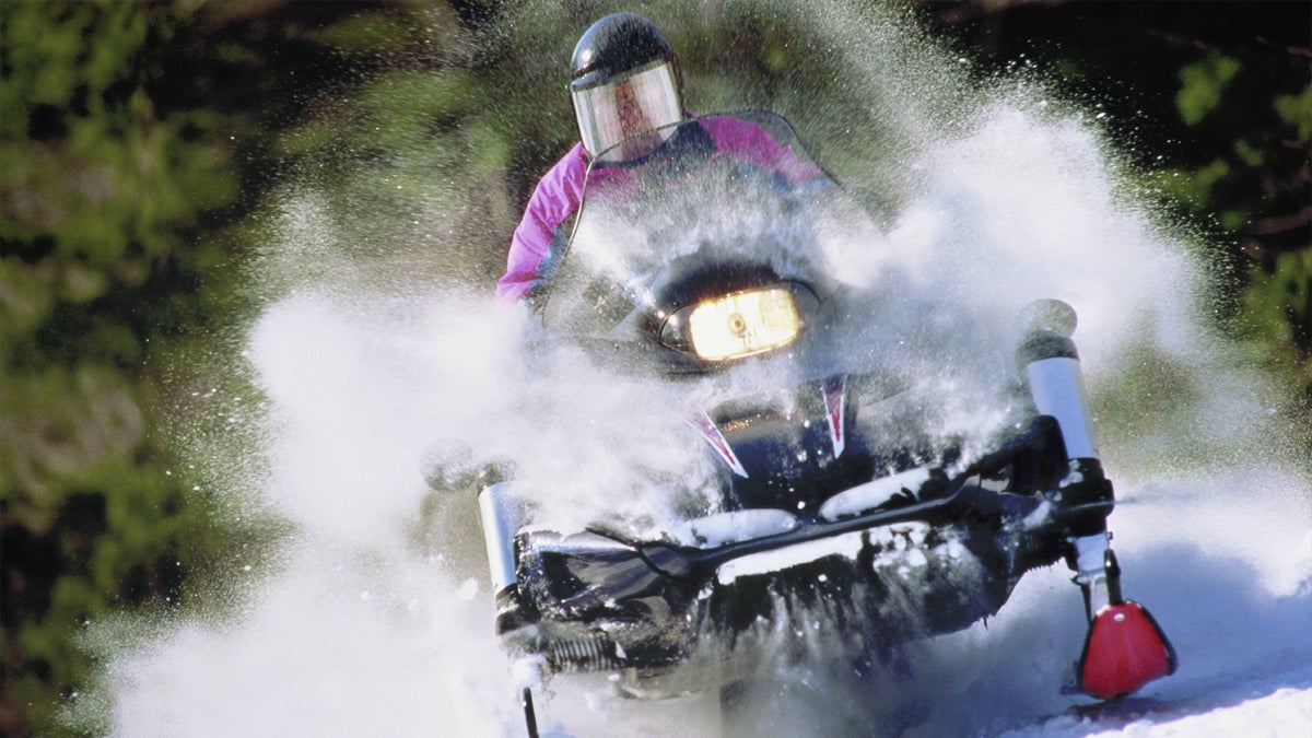 Snowmobiling