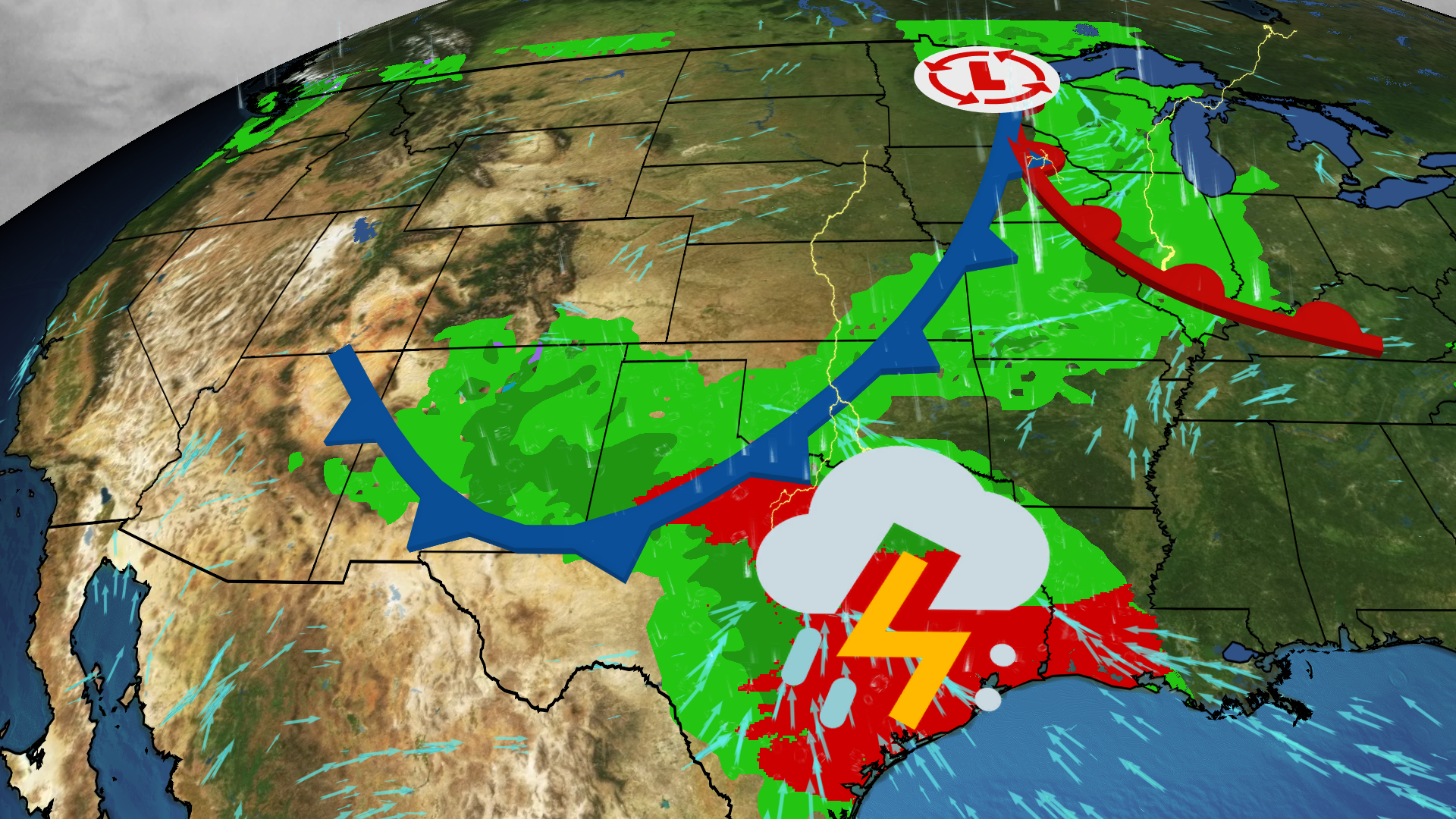 Strong Storms Bring Late-Week Flood Concerns To The South