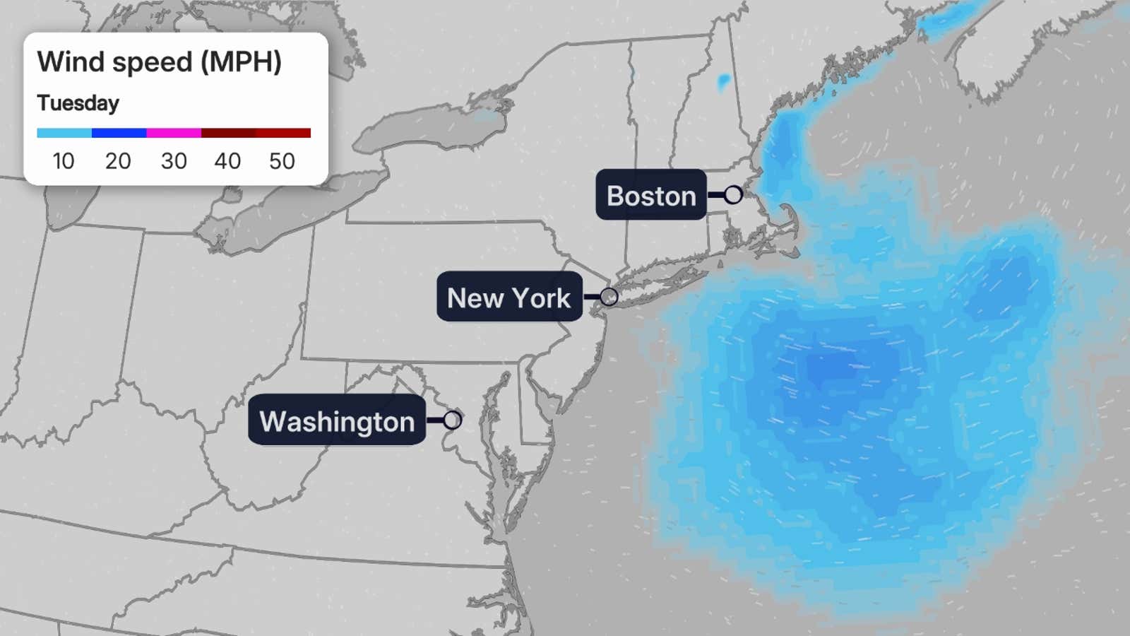 Nor'easter will release its grip on the Northeast to start the week 7 DCT19