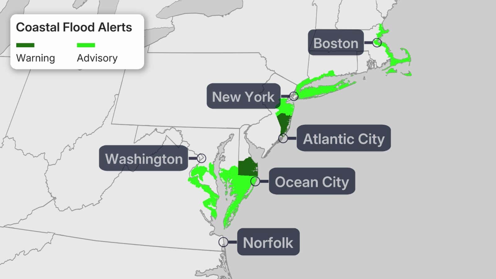 Nor'easter will release its grip on the Northeast to start the week 5 DCT26