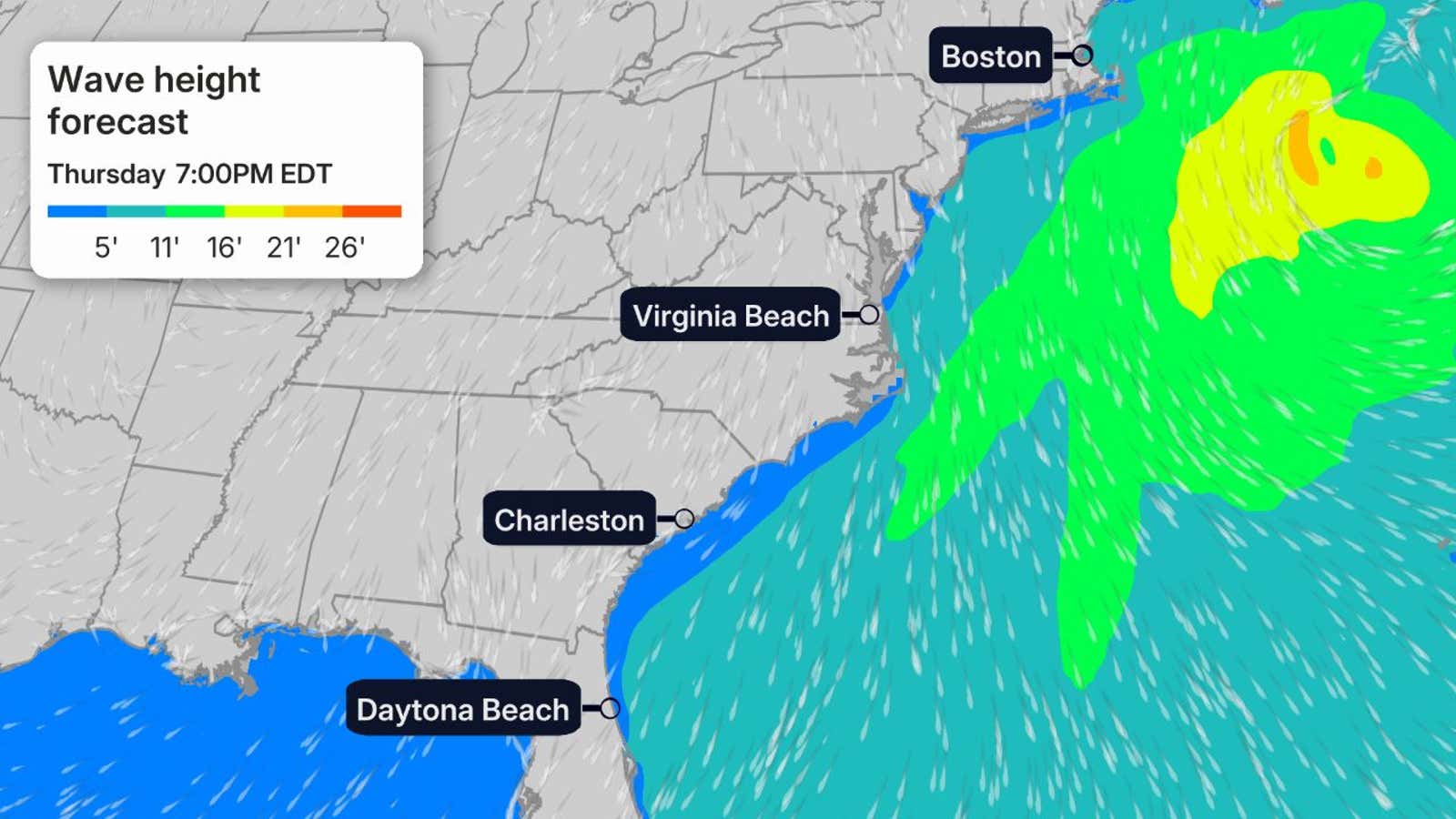 Subtropical Storm Josephine brings high waves and winds 5 DCT26
