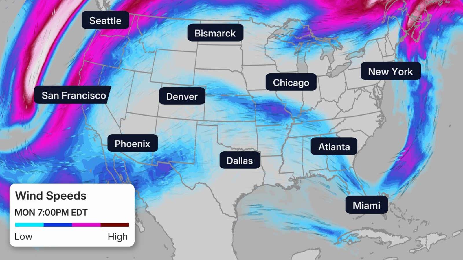 Current Winds at Cruising Altitude