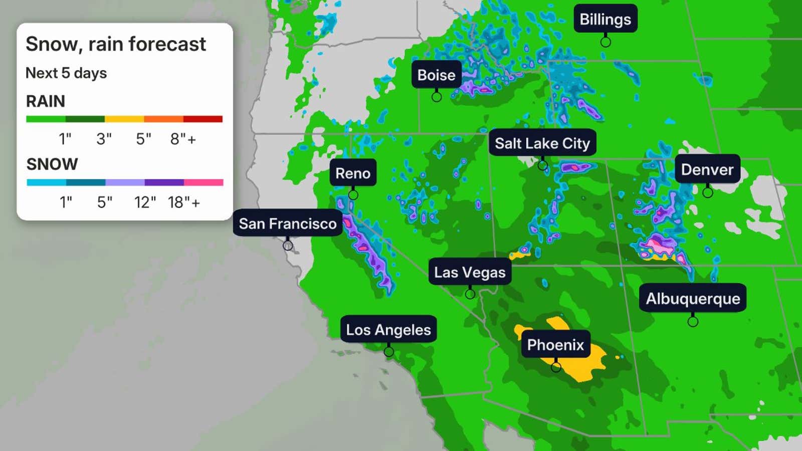 Pineapple Expresses Flood Threat for California, Southwest 4 DCT49