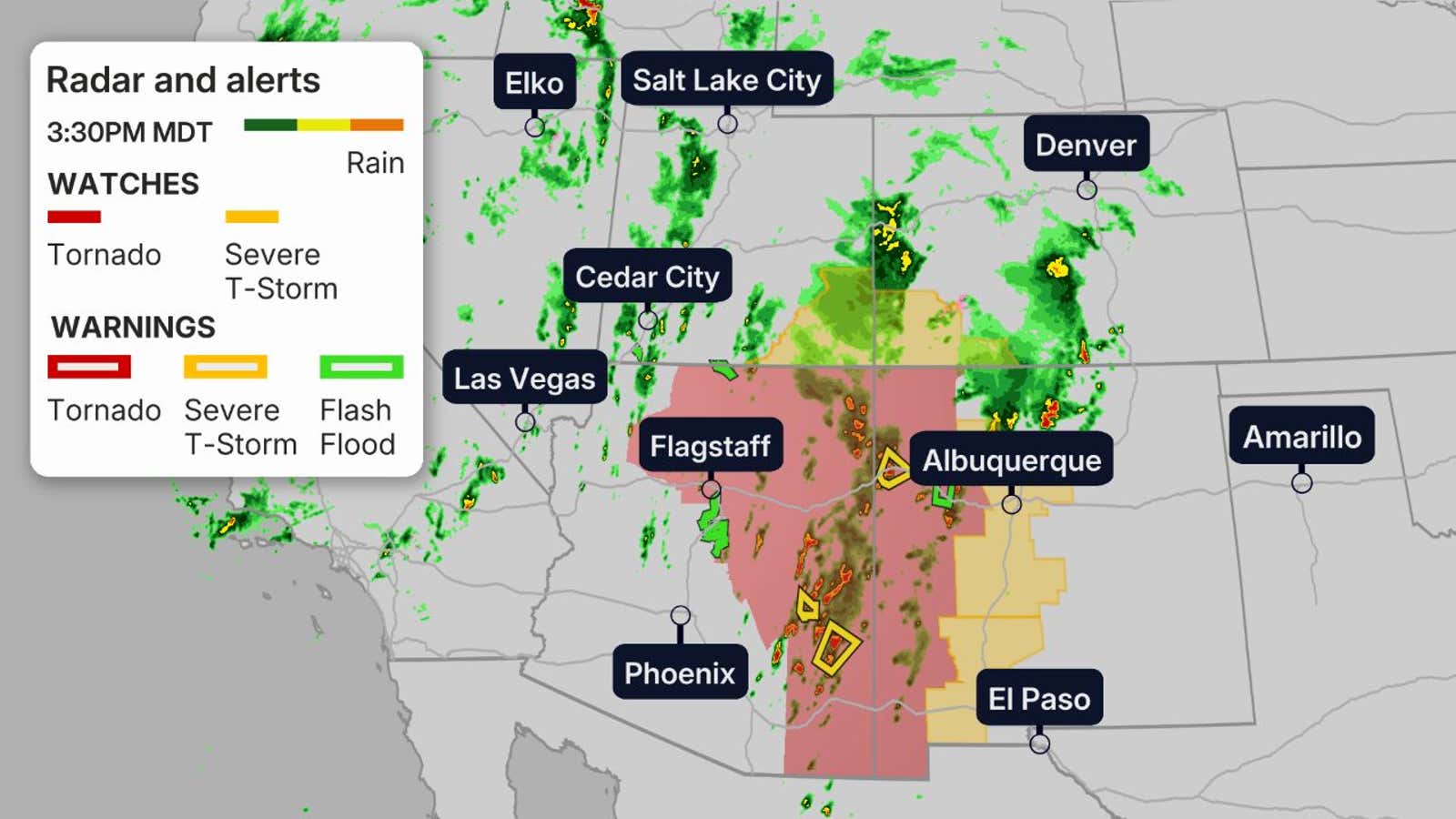 DCT_SPECIAL4_1280x720 Flood risk, severe storms threat from California to Colorado