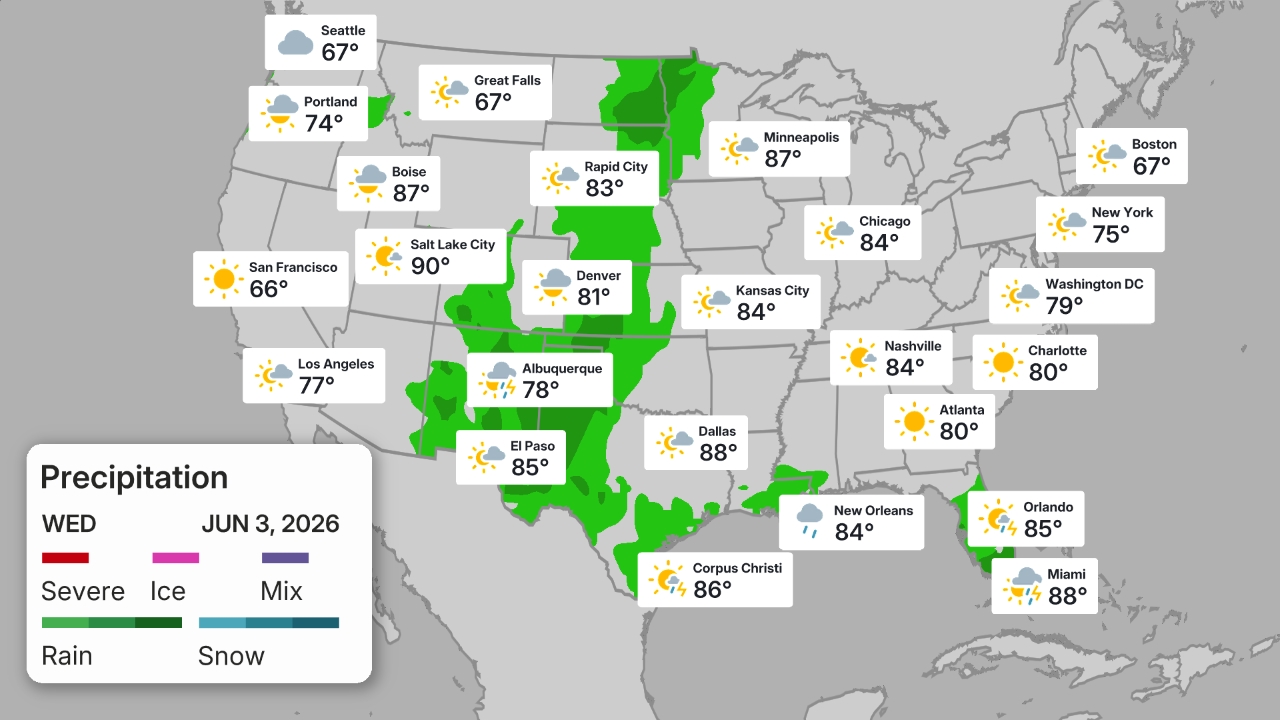 Live Travel Maps And Forecast Tracker | Weather.com