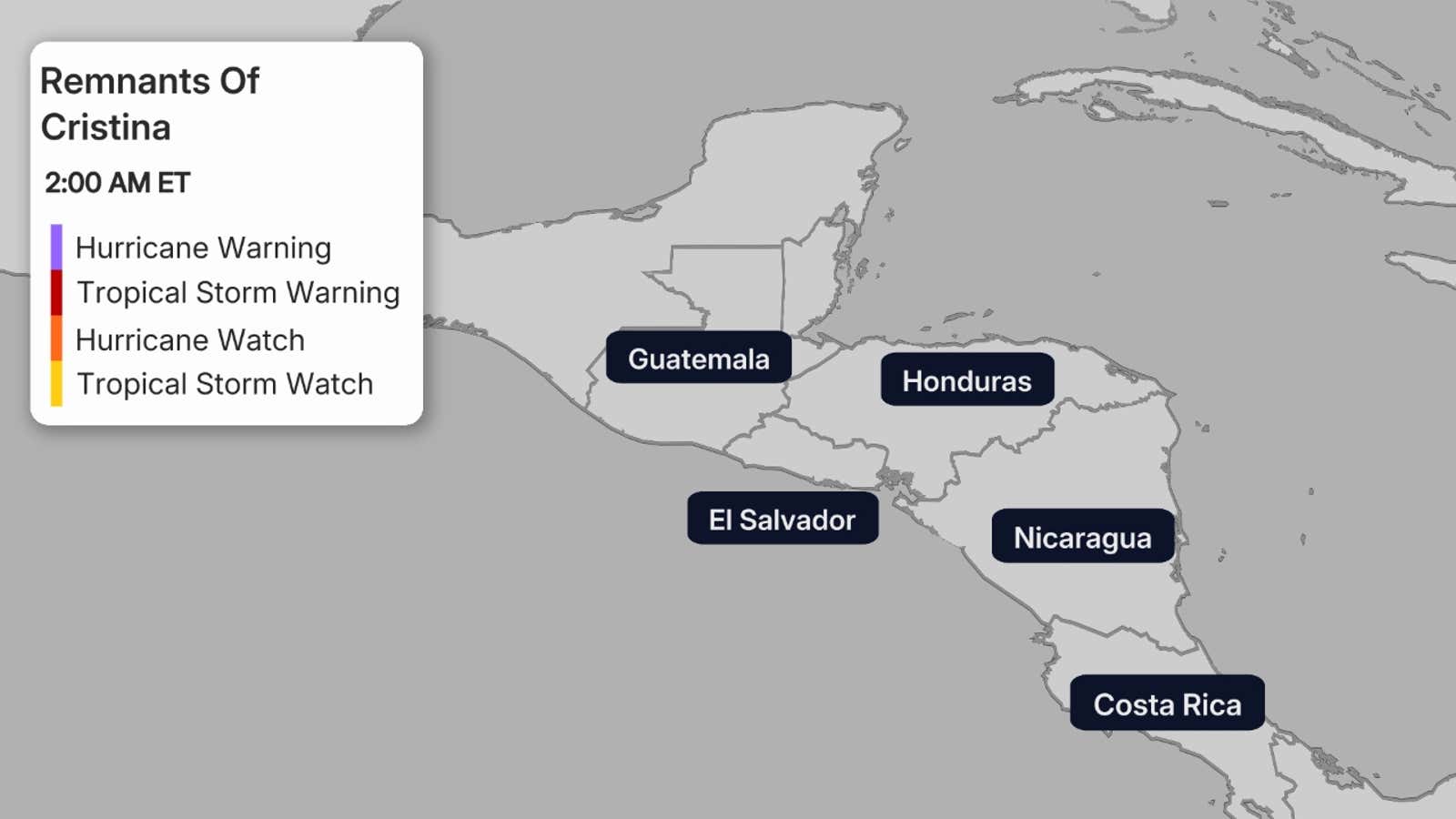 Advertencias de alerta de tormenta del Pacífico 3