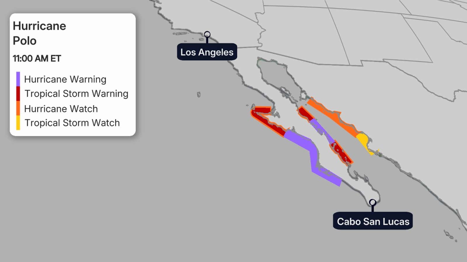 Hurricane Season Map Tracker: Latest Forecasts and More 6 Pacific Storm 4 monitors warnings