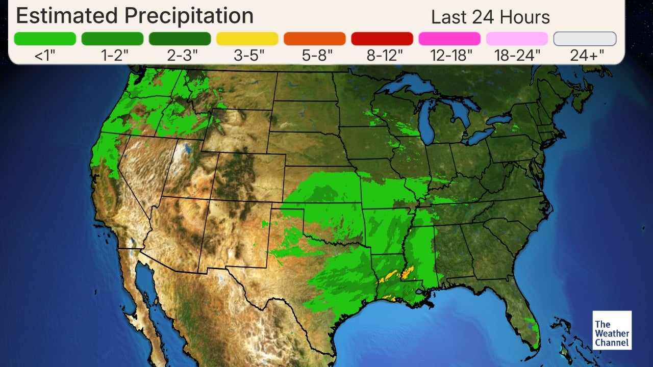 National 24 Hour Accumulated Precipitation