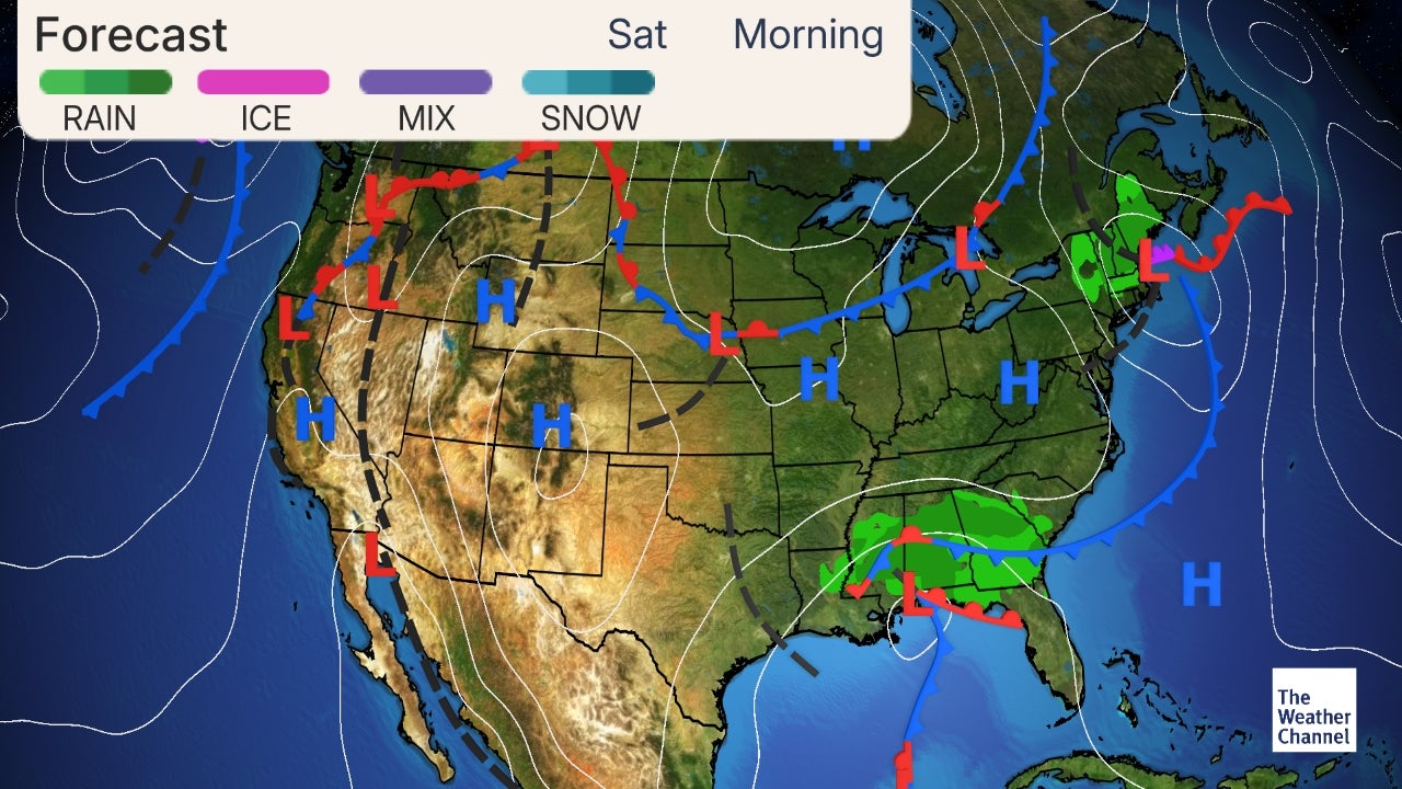 Weather maps from