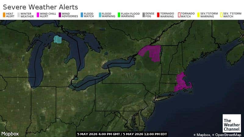 Severe Thunderstorm Warning Issued Across Central and Eastern US as First Full Week of May Begins — image 2