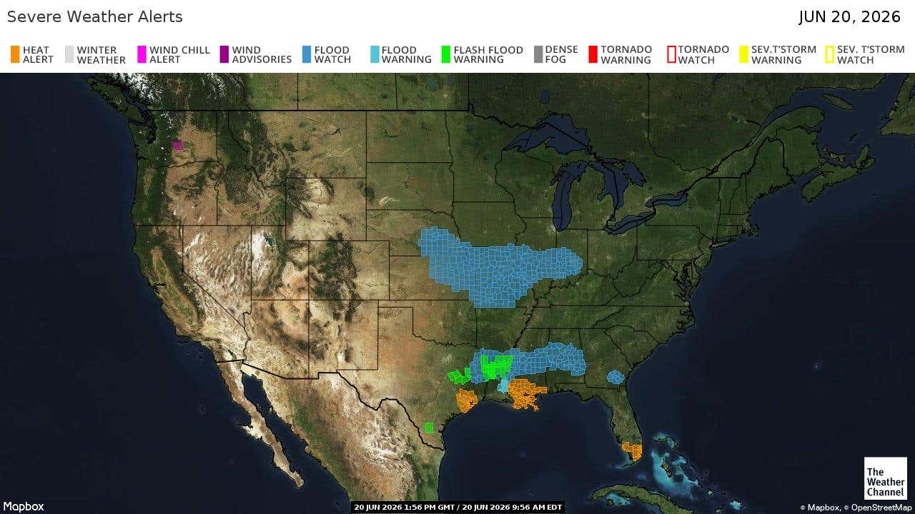 Live Travel Maps And Forecast Tracker | Weather.com
