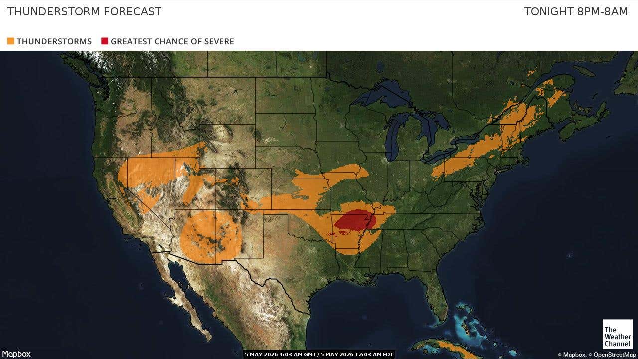 Severe Thunderstorm Warning Issued Across Central and Eastern US as First Full Week of May Begins — image 4
