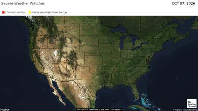 Tornado and Severe Thunderstorm Watches across the US.