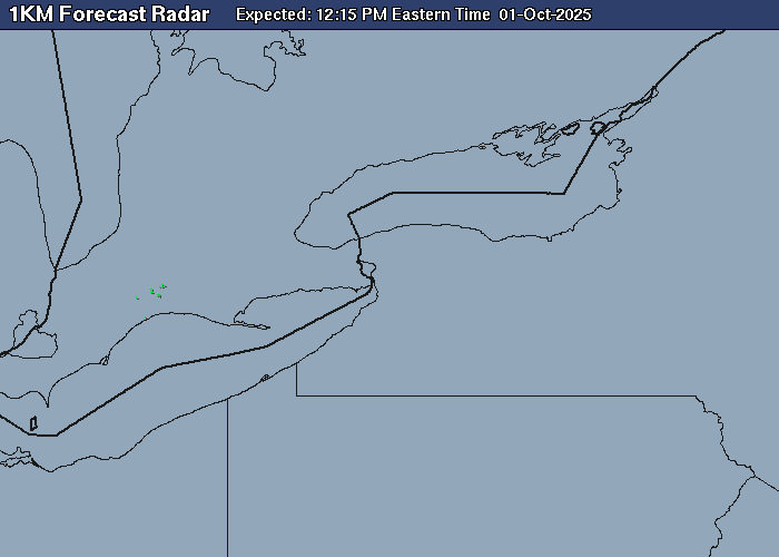 Forecast Radar map for NY - Buffalo
