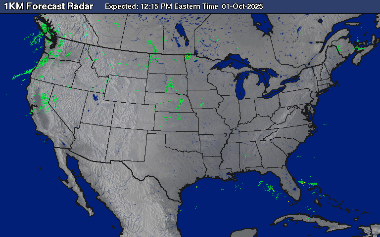 Forecast Radar map for United States