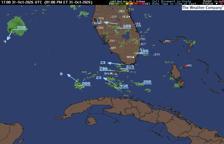 Radar Summary map for FL - Key West