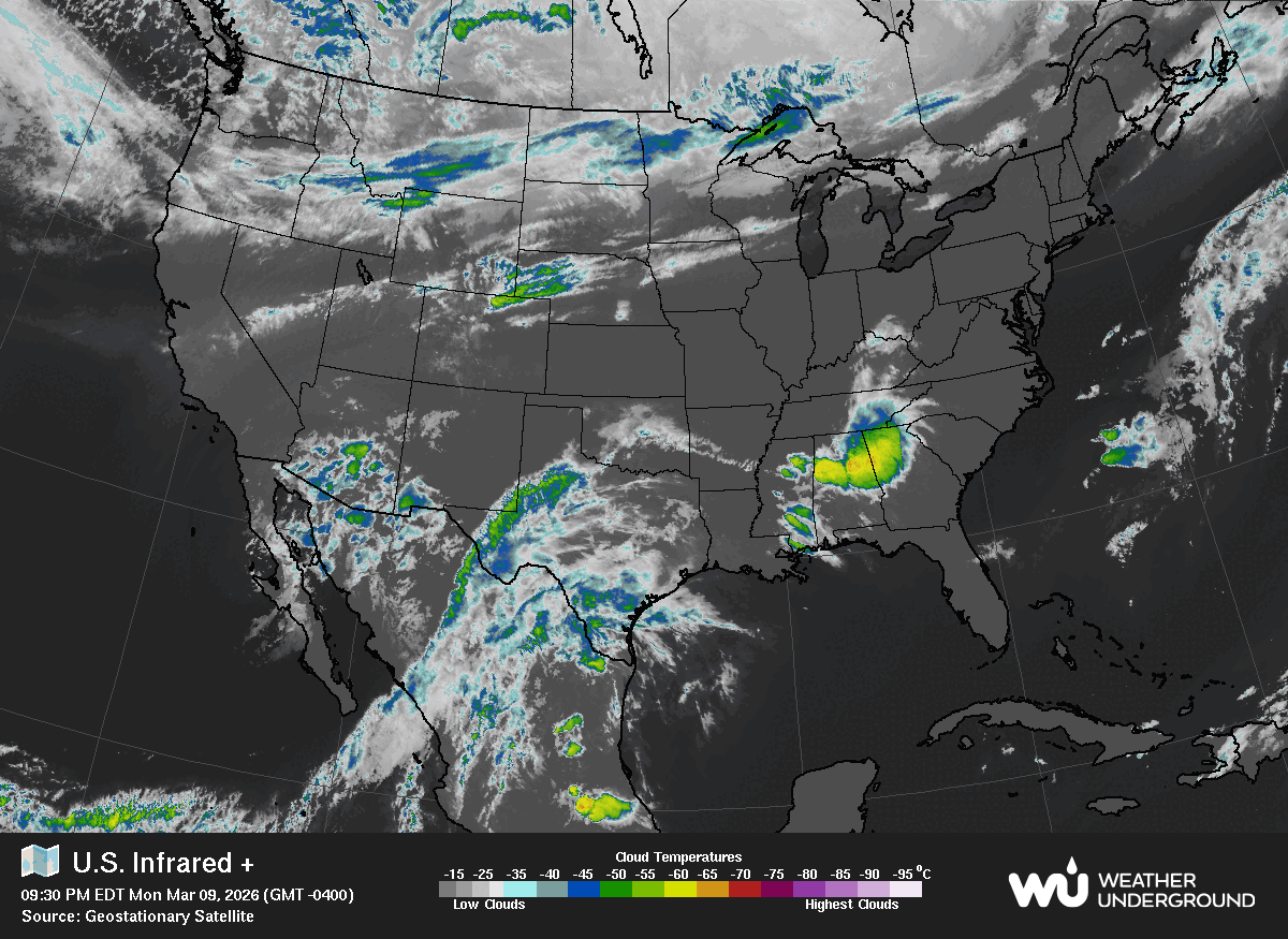 Current West Coast Pacific Satellite Loop