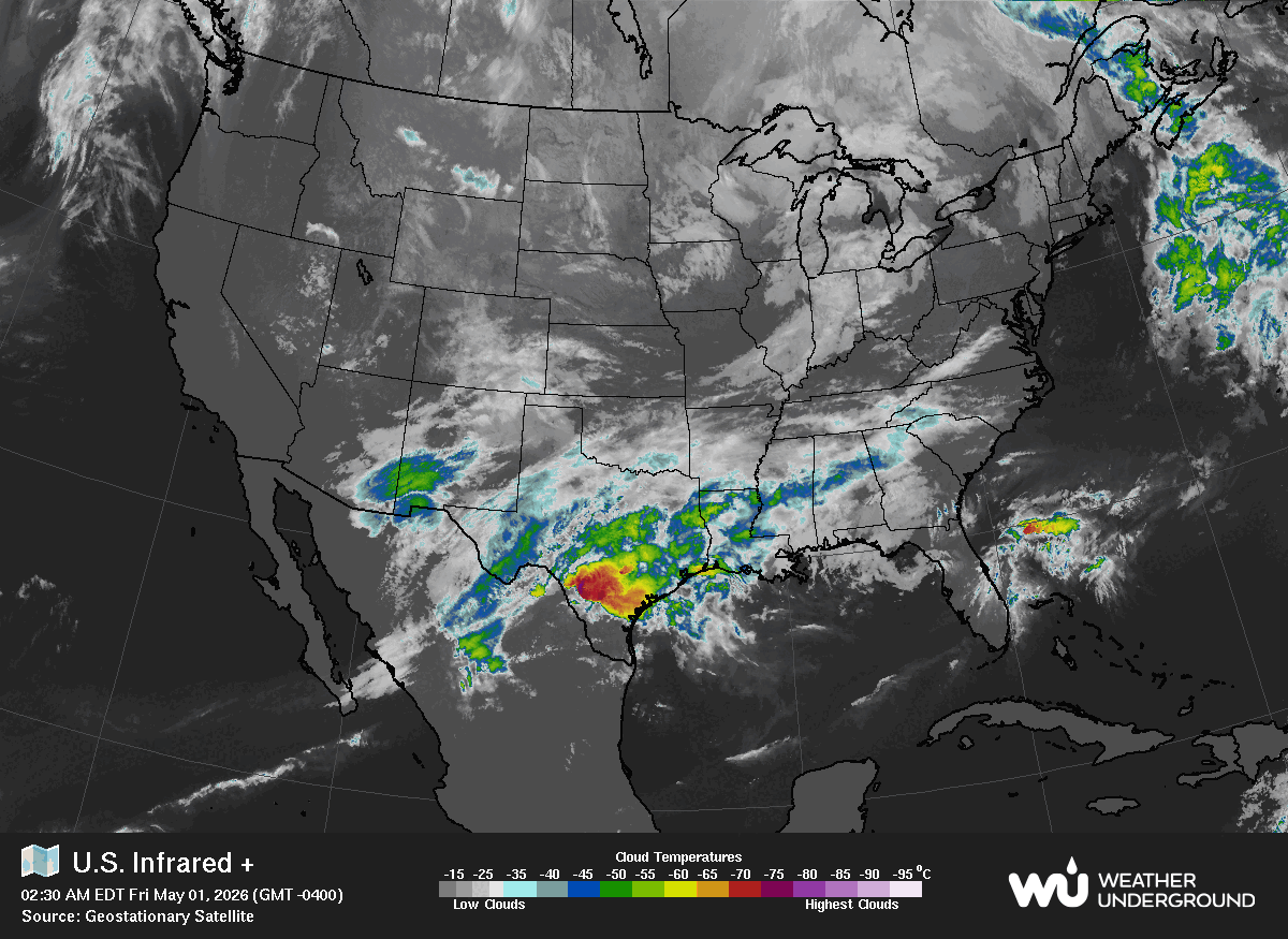 Current West Coast Pacific Satellite Loop