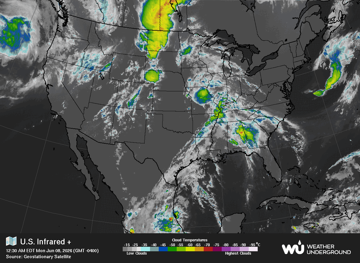 Current West Coast Pacific Satellite Loop
