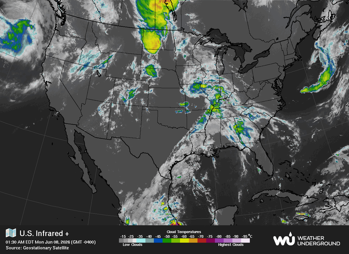 Current West Coast Pacific Satellite Loop