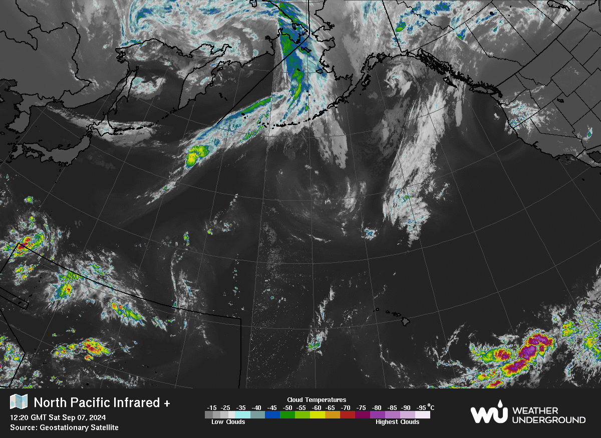 North Pacific | Global Infrared Satellite | Satellite Maps | Weather ...