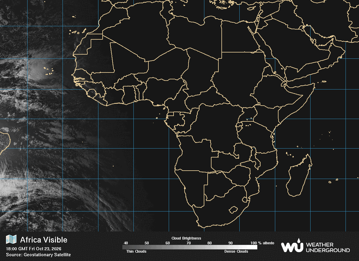 Global Visible Satellite map for Africa
