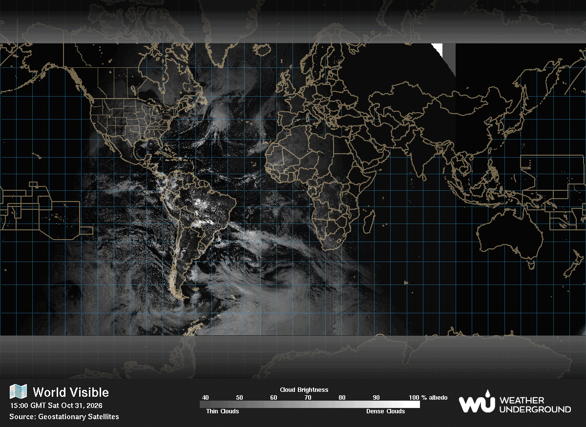 Global Visible Satellite map for World