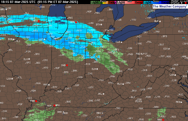 OH - Dayton | Yesterdays Radar Loop | Radar Maps | Weather Underground