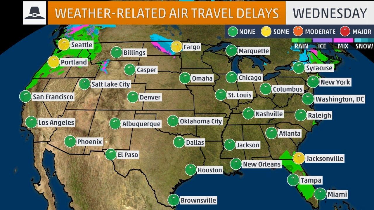 Thanksgiving Week Travel Outlook: Northeast, Southeast Flight Delays ...