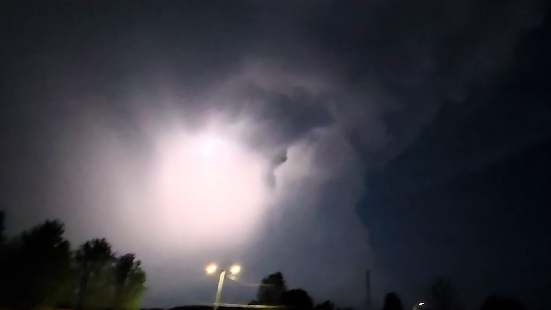 See It: Supercell Transforms Night Sky Over Kansas