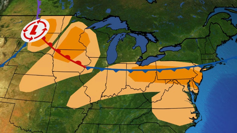 Severe Storms Pack Wind Damage, Large Hail, Isolated Tornado Threats In Northeast, Midwest