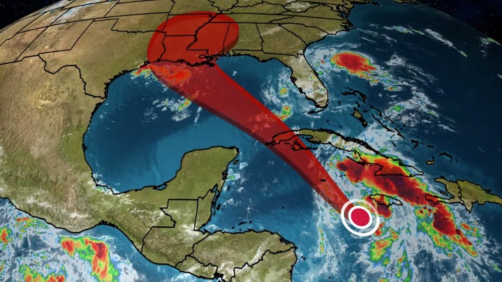 Tropical Depression Expected to Intensify, Could Be Major Hurricane on Approach to Gulf Coast