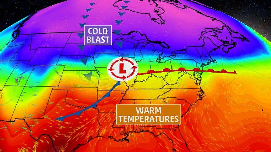 Early-Week Record Warmth to Be Followed by Quick Cold Blast