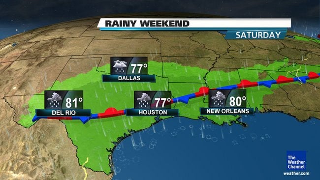 This Weekend: Heavy Rain for Texas and the South