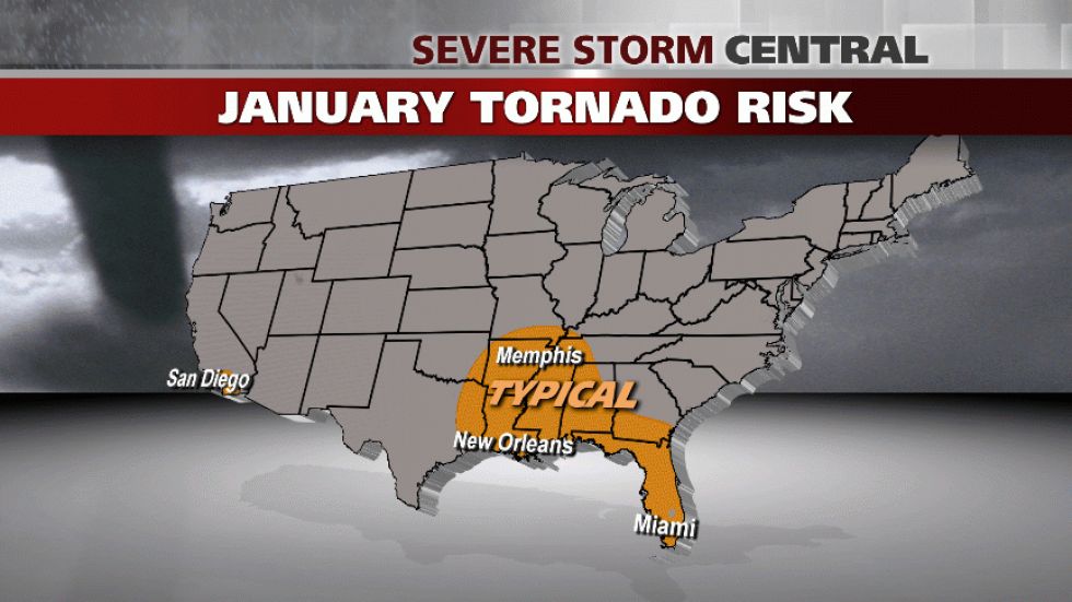 January Tornado Risk