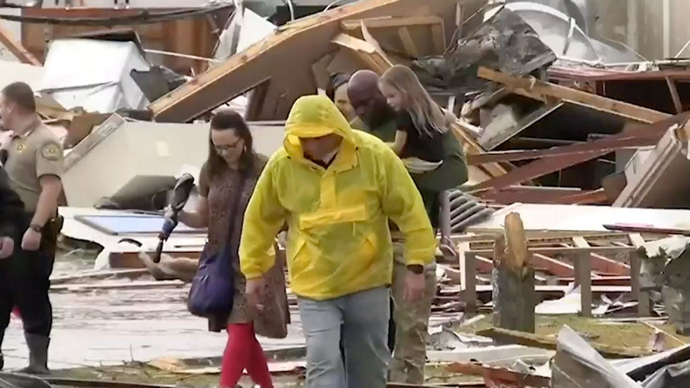 Tornado Destroys Hope Baptist School in Alexandria, Louisiana