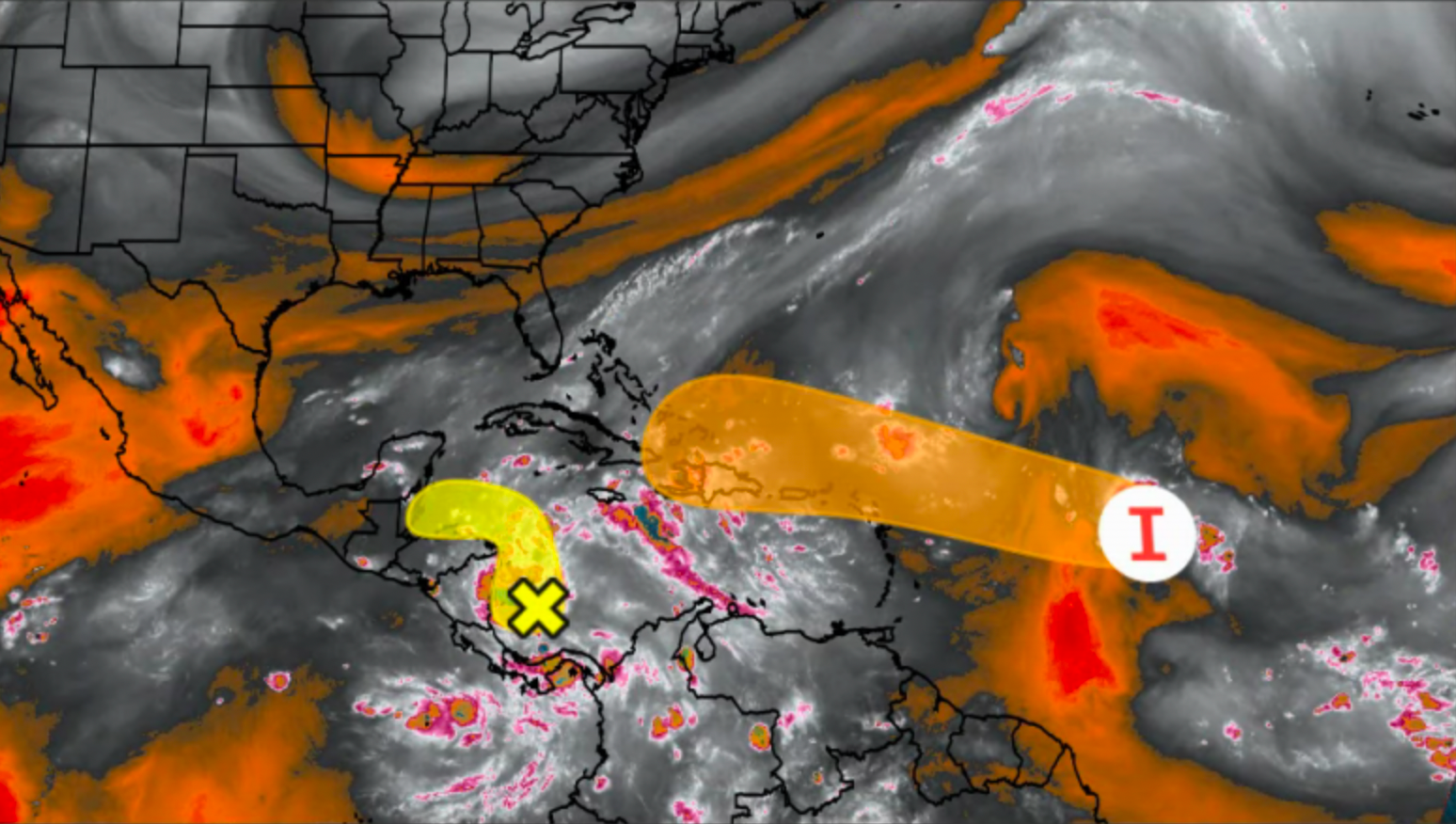 Two Areas Could Develop Near The Caribbean