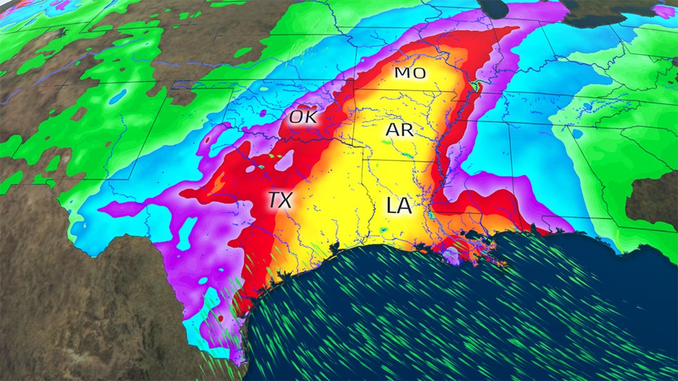 Dangerous, Historic Flash Flooding Continues Across the South Into Late