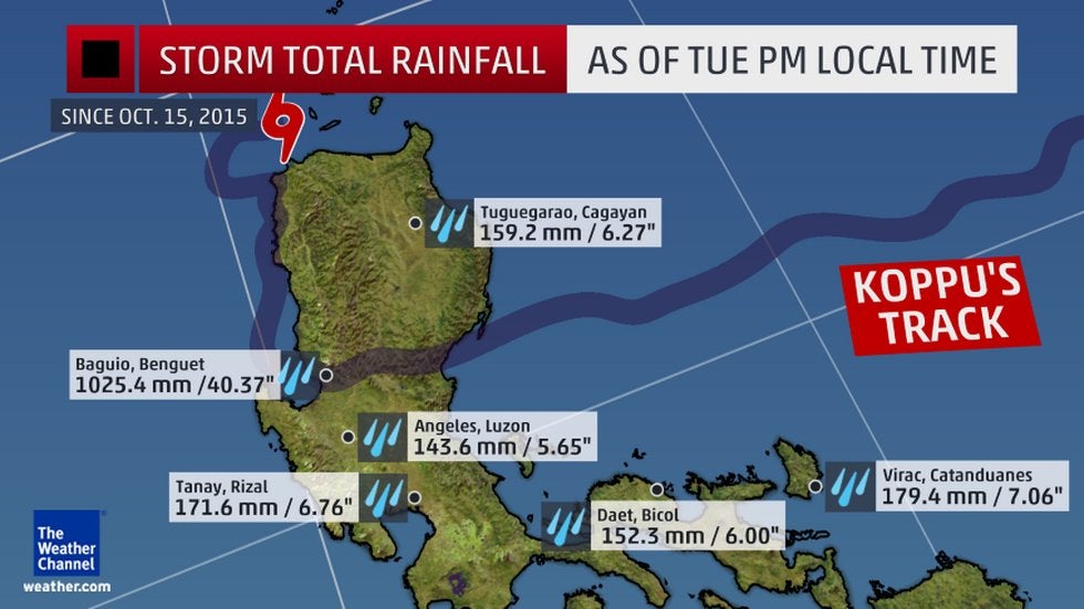 Super Typhoon Koppu (Lando) Leaves Behind Massive Flooding in Philippines (RECAP)