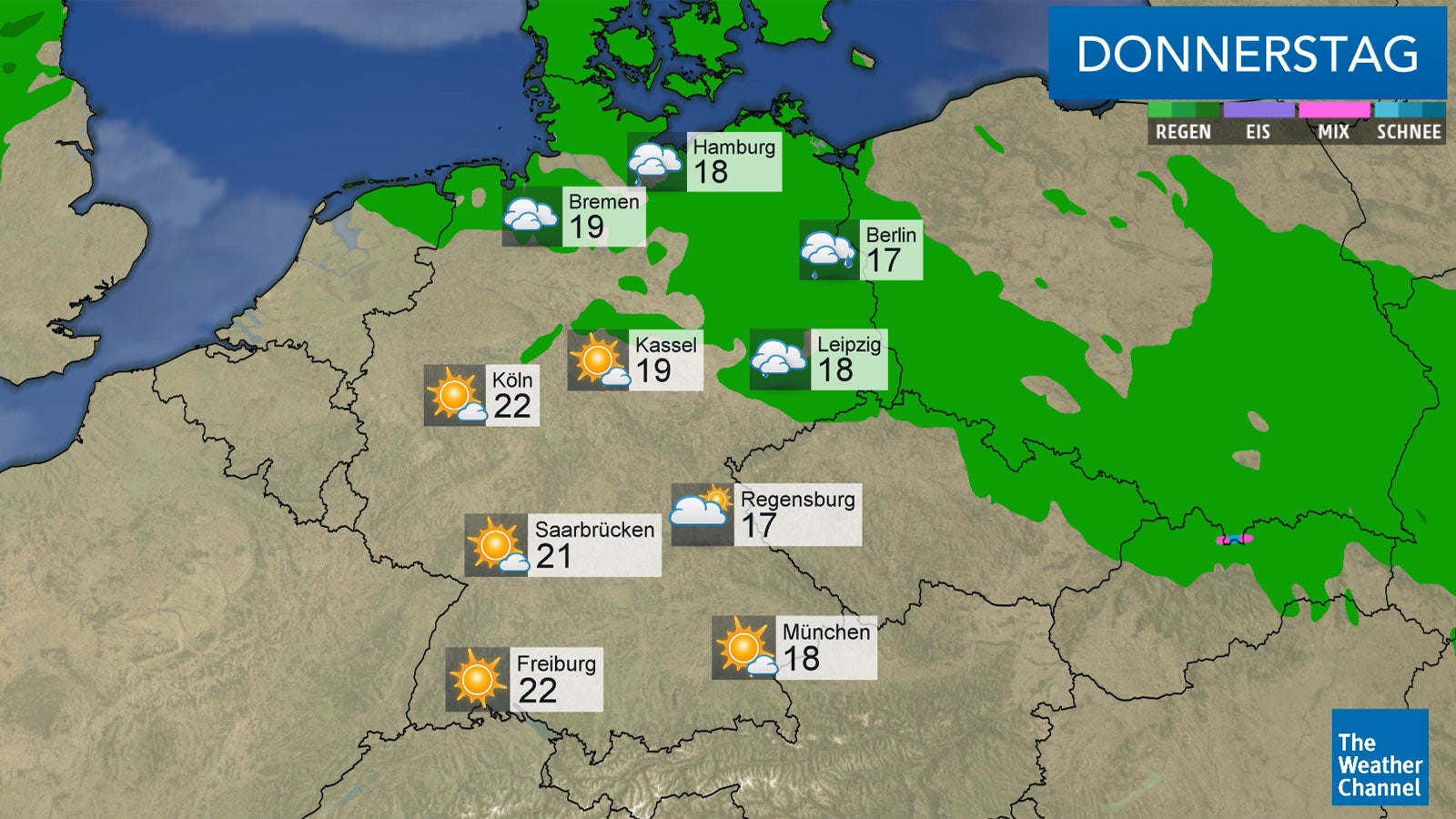 Wetter heute, 29.03.2017 Norden und Osten im Nachteil