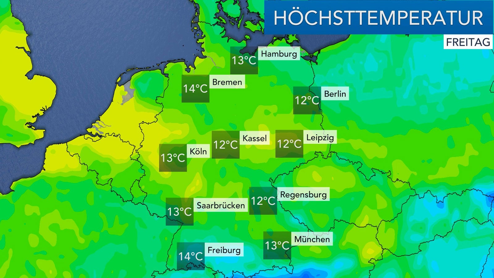 Wetter am Freitag Wolken im Norden, Nebel im Süden und hier zeigt