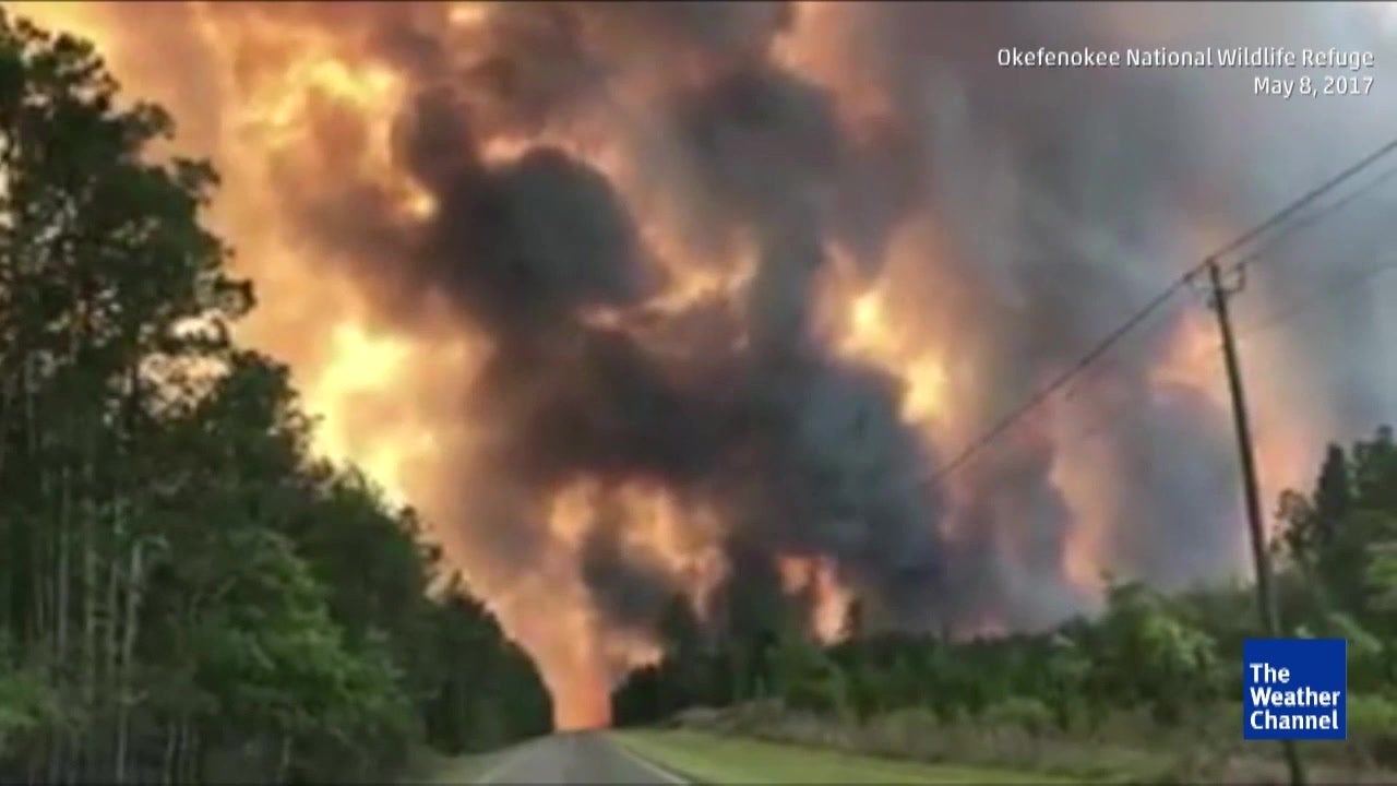 West Mims Fire Map West Mims Fire Map