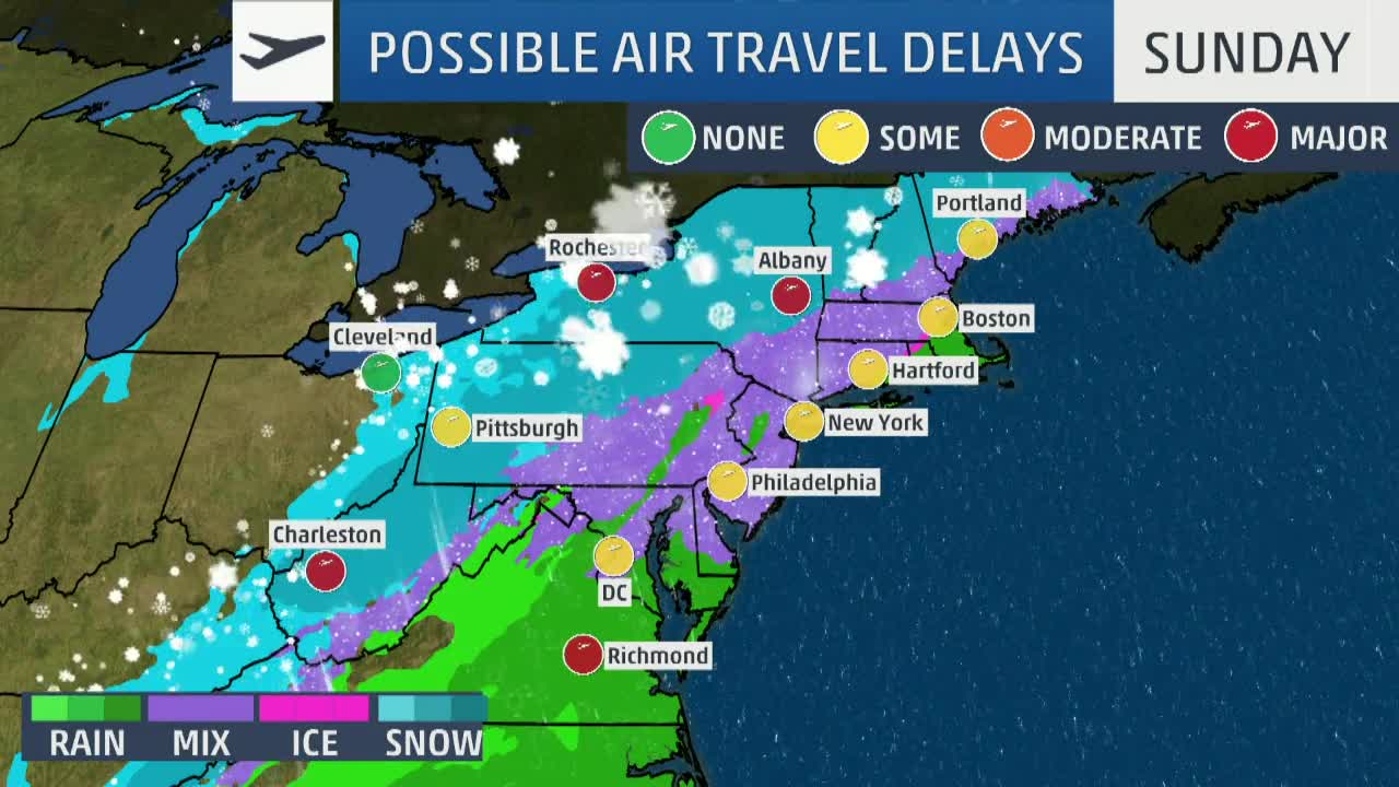 Air Travel Delays Expected with Winter Storm Harper The Weather Channel